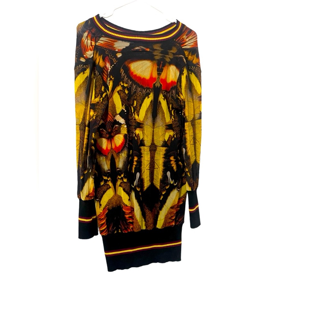 Jean Paul Gaultier Yellow Black Red Printed Mini Dress